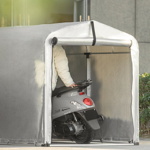 SoBuy KLS11-L Folie-apparatuurhuis, Multifunctionele Overkapping, Folietent, Tuinschuur, Garagetent, Fietsengarage