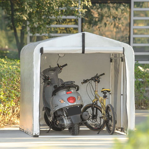 SoBuy KLS11-L Folie-apparatuurhuis, Multifunctionele Overkapping, Folietent, Tuinschuur, Garagetent, Fietsengarage