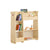 SoBuy KMB101-N Opbergrek voor kinderen, kindermeubel, opslag voor boeken en speelgoed, boekenkast, organizer