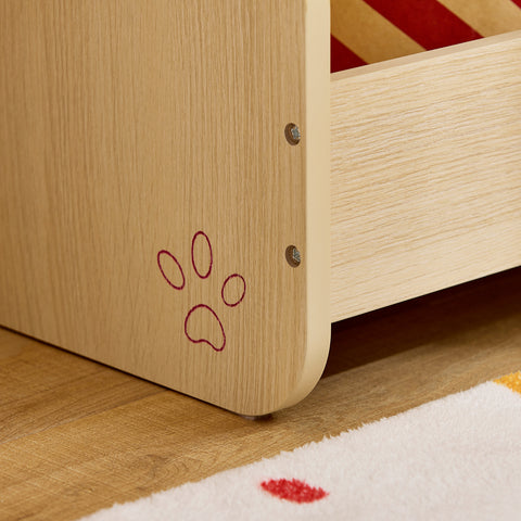 SoBuy KMB102-N Kledingrek voor Kinderen, Kledingkast voor Kinderen, Kledingrek Kinderkamer in Beervorm, 71 x 40 x 110 cm