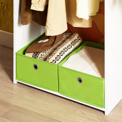 SoBuy KMB109-W Kledingrek voor kinderen, kledingkast voor kinderen, kledingrek voor kinderen, kledingrek