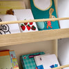 SoBuy KMB121-WN Kinderboekenkast 4 Niveaus – Montessori Boekenrek & Speelgoedopberger, Wit/Naturel, 60×15×130,5 cm