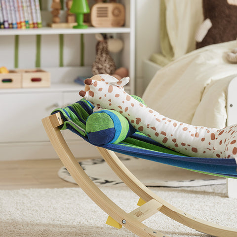 SoBuy KMB16-J Kinderhangmat met Veiligheidsstopper Hangmat Rocking Swing