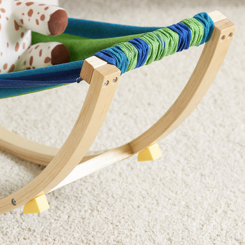 SoBuy KMB16-J Kinderhangmat met Veiligheidsstopper Hangmat Rocking Swing
