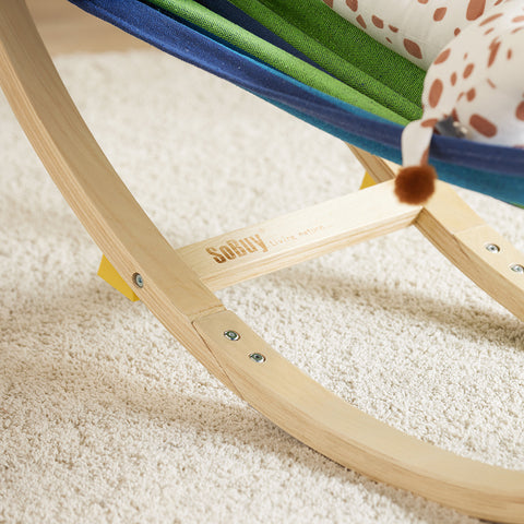 SoBuy KMB16-J Kinderhangmat met Veiligheidsstopper Hangmat Rocking Swing