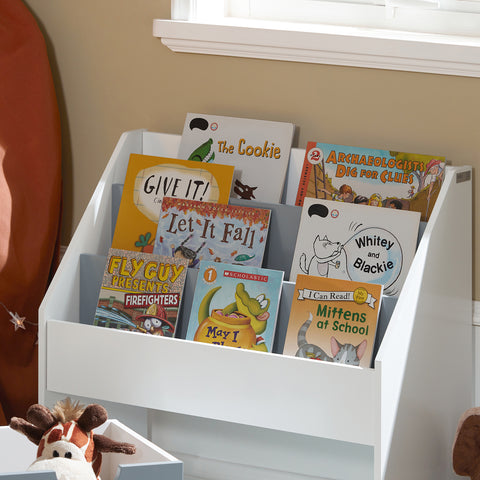 SoBuy KMB17-HG Boekenrek Opbergvak voor Kinderen Kinderboekenkast Kinderplank