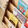 SoBuy KMB32-N Boekenkast voor kinderen, speelgoed, boekenkast, 4 niveaus, met 2 haken, boekenrek, opbergkast, slaapkamer, kantoor, woonkamer, natuur, 91 x 30 x 89 cm