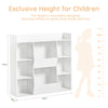 SoBuy KMB55-W Kinderboekenkast met 9 Vakken – Speelgoedkast voor Kinderkamer, Wit, 106×30×104 cm