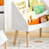 SoBuy KMB63-W Boekenrek voor Kinderen, Boekenkast Kinderen, Boekenplank voor Kinderslaapkamer, Kinderopbergrek, Kinderboekenkast, Kinderkamerkast