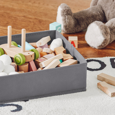 SoBuy KMB71-W Boekenrek voor Kinderen met 2 Manden en 1 Verrijdbaar Compartiment, Boekenkast Kinderen, Boekenplank