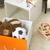 SoBuy KMB74-W Speelgoedkist voor Kinderen, Speelgoed Opbergdoos, Kinderspeelgoedkist, Kinder Opbergkast met 1 Lade, Kinderboekenplank
