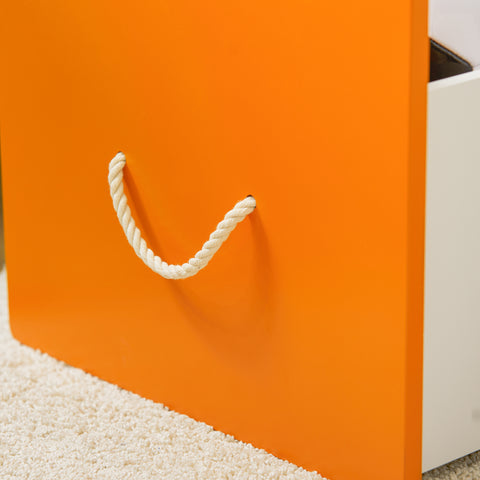 SoBuy KMB74-W Speelgoedkist voor Kinderen, Speelgoed Opbergdoos, Kinderspeelgoedkist, Kinder Opbergkast met 1 Lade, Kinderboekenplank