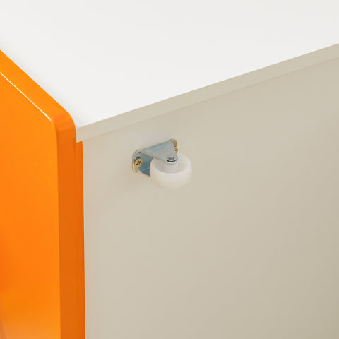 SoBuy KMB74-W Speelgoedkist voor Kinderen, Speelgoed Opbergdoos, Kinderspeelgoedkist, Kinder Opbergkast met 1 Lade, Kinderboekenplank