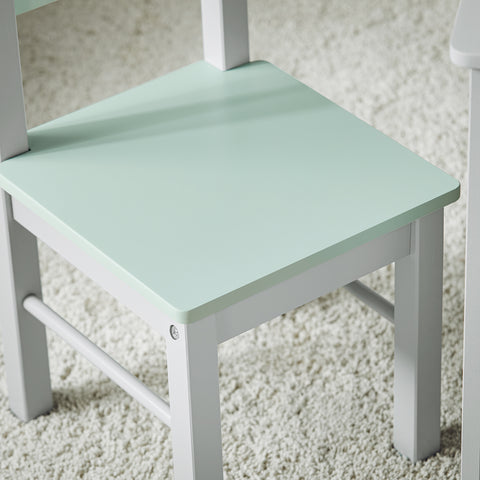 SoBuy KMB88-HG Kinderbureauset, Kindertafel en 2 Stoelen, Bureautafelset voor Kinderen met 2 Stoelen, Kinderbureau, Kindertafel, Kinderstudietafel