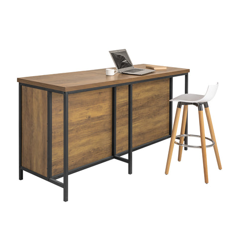 Sobuy KNL01-F Keukeneiland - Keukenkast - Keuken Werktafel - Opbergkast - Dressoir - Kast met 2 Deuren, 4 Kubusvakken