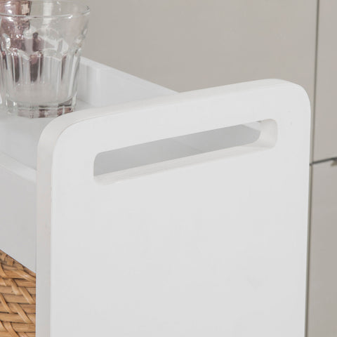 SoBuy NSR01-W Smalle trolley - Keukentrolley - Opbergrek - MDF - Wit