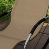 SoBuy OGS28-BR Comfortabele ligstoel Swingstoel Schommelligstoel Zonnebed - Tuin
