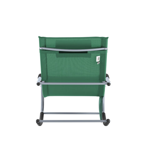 SoBuy OGS28-WD Comfortabele ligstoel Swingstoel Schommelligstoel Zonnebed - Tuin