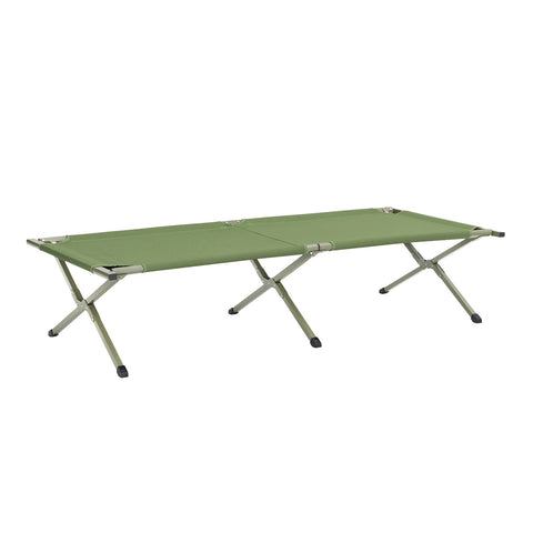 SoBuy OGS32-GR | 4-in-1 Tent met opvouwbaar  verhoogd bed, dak, slaapzak, luchtmatras  | Maximale belasting 114 kg | 1 Persoon | Groente
