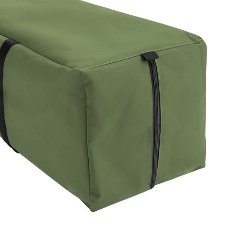 SoBuy OGS32-GR | 4-in-1 Tent met opvouwbaar  verhoogd bed, dak, slaapzak, luchtmatras  | Maximale belasting 114 kg | 1 Persoon | Groente