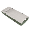 Sobuy OGS32-II-GR-P01 Campingmatras, 1-zits, strandmatras met kussen en pomp, trekkingmatras, draagbaar, opblaasbare matras, tent, groen, 191 x 76 x 22 cm