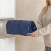 SoBuy OGS32-II-L-HG-P01 Campingmatras, 2-zits, strandmatras met kussen en pomp, trekkingmatras, draagbaar, opblaasbare matras, tent, grijs, 191 x 137 x 22 cm