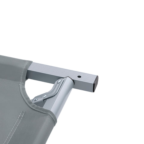 SoBuy OGS32-II-L-HG Buitenkampeertent met lampenhaken en schoenenopbergvakken 3-in-1 praktisch veldbed
