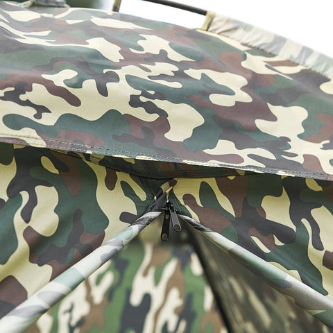 SoBuy OGS32-TN | 4-in-1 Tent met opvouwbaar  verhoogd bed, dak, slaapzak, luchtmatras  | Maximale belasting 114 kg | 1 Persoon | Camouflage | Camouflage