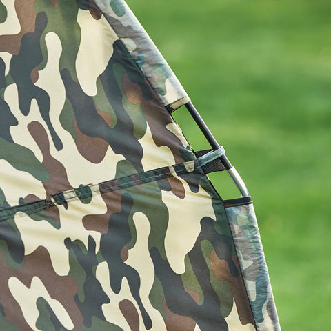 SoBuy OGS32-TN | 4-in-1 Tent met opvouwbaar  verhoogd bed, dak, slaapzak, luchtmatras  | Maximale belasting 114 kg | 1 Persoon | Camouflage | Camouflage