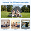 SoBuy OGS32-II-L-HG-P01 Campingmatras, 2-zits, strandmatras met kussen en pomp, trekkingmatras, draagbaar, opblaasbare matras, tent, grijs, 191 x 137 x 22 cm