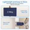 SoBuy OGS32-II-L-HG-P01 Campingmatras, 2-zits, strandmatras met kussen en pomp, trekkingmatras, draagbaar, opblaasbare matras, tent, grijs, 191 x 137 x 22 cm
