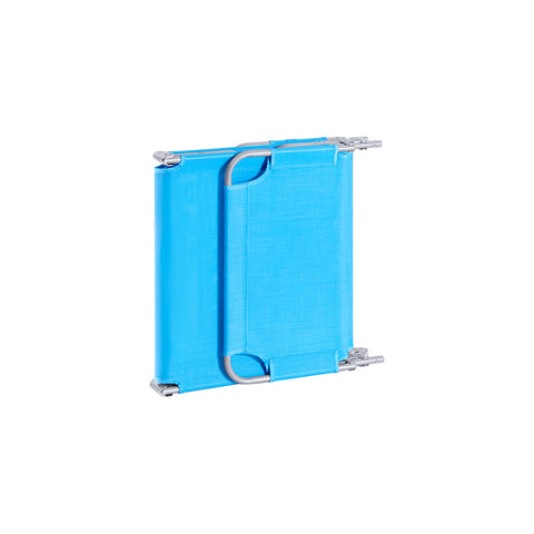 SoBuy OGS35-Bx2 | Set van 2 | Ligstoel | Tuinstoel | Opvouwbaar | Verstelbaar | met Hoofdsteun en Zijzak Blauw