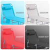Pre-order SoBuy OGS35-MIx2 | Set van 2 | Ligstoel | Tuinstoel | Opvouwbaar | Verstelbaar | met Hoofdsteun en Zijzak | Beige