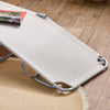 Pre-order SoBuy OGS35-MIx2 | Set van 2 | Ligstoel | Tuinstoel | Opvouwbaar | Verstelbaar | met Hoofdsteun en Zijzak | Beige