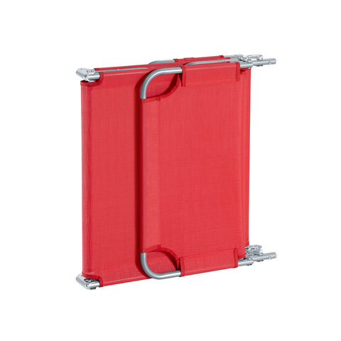 SoBuy OGS35-Rx2 | Set van 2 | Ligstoel | Tuinstoel | Opvouwbaar | Verstelbaar | met Hoofdsteun en Zijzak | Rood