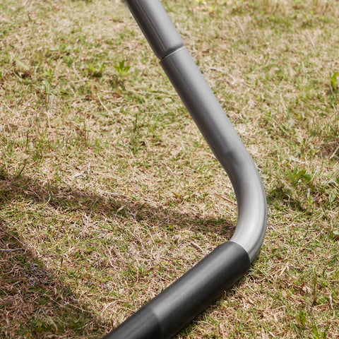 SoBuy OGS38-R | Ligstoel | Tuinstoel | Ergonomische | met Verstelbare Hoofdsteun en Zijzak | Rood