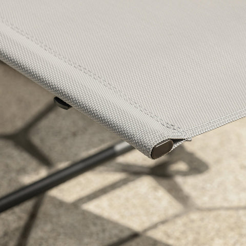 SoBuy OGS47-HG | Ligstoel | Tuinstoel | Swingstoel | Schommelstoel | Ergonomische | met Zijzak | Grijs