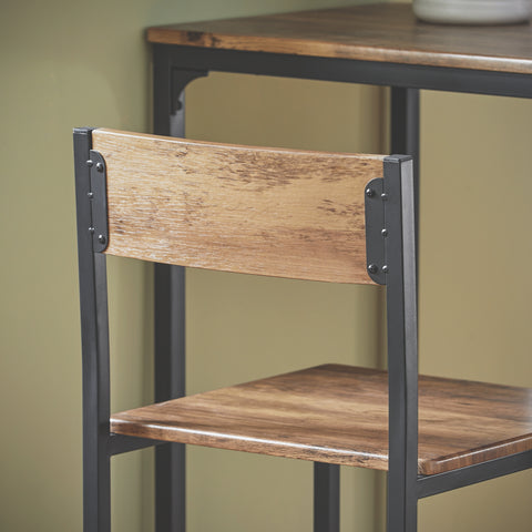 SoBuy OGT03-XL Bistrotafel Bistro Meubelen Tuin Bartafel 2 Krukken 3 Delige Set