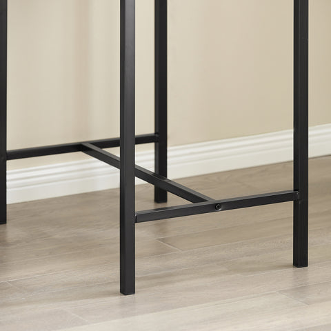 SoBuy OGT10-PF Bistrotafel 3-delige Tafel met 2 stoelen Bartafelset Eettafel