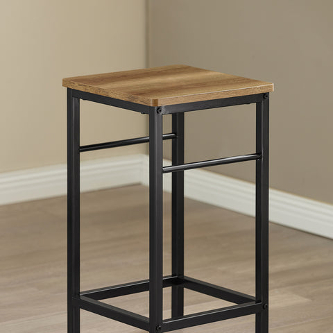 SoBuy OGT10-PF Bistrotafel 3-delige Tafel met 2 stoelen Bartafelset Eettafel