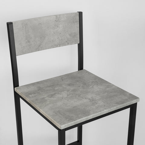 SoBuy OGT27-HG 3-delig Bartafel met Stoelen Barset Bistrotafel met 4 Barkrukken Zitgroep