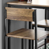 SoBuy OGT27-N 3-delig Bartafel met Stoelen Barset Bistrotafel met 4 Barkrukken Zitgroep