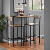 SoBuy OGT27-N 3-delig Bartafel met Stoelen Barset Bistrotafel met 4 Barkrukken Zitgroep
