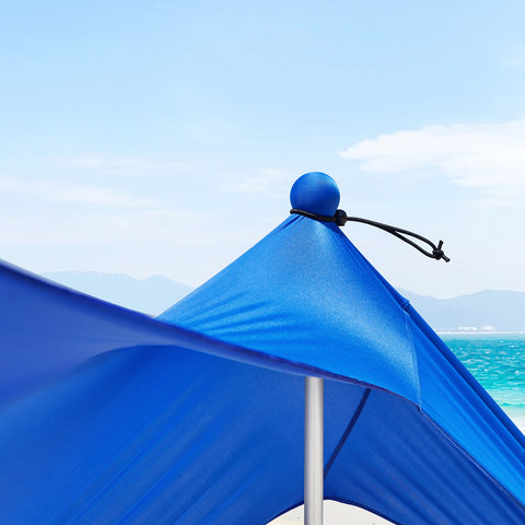 SoBuy OZT01-DB Strandhuisje, lycra, polyester, UPF30, draagbare strandtent, strandparasol, schaduw