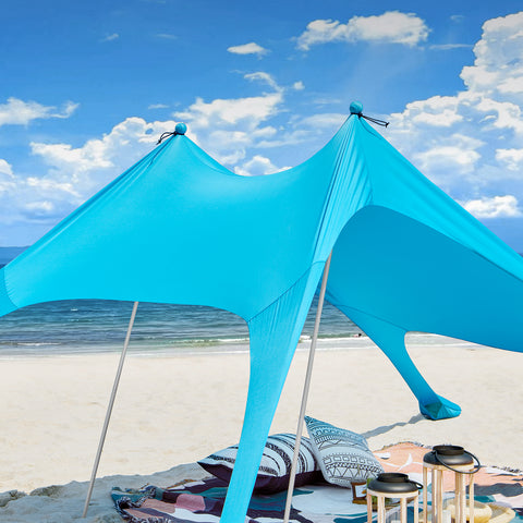 SoBuy OZT01-HB Strand Schuilplaatsen Lycra Polyester Anti UV UPF 30, Draagbare Strandtent, Strandparasol, Strandluifel met Draagtas