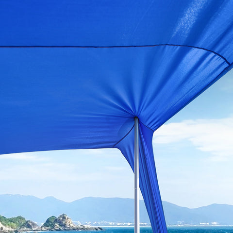 SoBuy OZT02-DB Strand Schuilplaatsen Lycra Polyester Anti UV UPF 30, Draagbare Strandtent, Strandparasol, Strandluifel met Draagtas