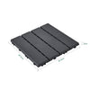 Sobuy SDA14-HG Set van 15 terrastegels voor buiten, vloerbedekking, kliksysteem voor balkon en terras, antislip, waterdicht, grijs, 30,5 x 30,5 x 2 cm