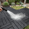 Sobuy SDA14-HG Set van 15 terrastegels voor buiten, vloerbedekking, kliksysteem voor balkon en terras, antislip, waterdicht, grijs, 30,5 x 30,5 x 2 cm
