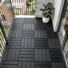 Sobuy SDA14-HG Set van 15 terrastegels voor buiten, vloerbedekking, kliksysteem voor balkon en terras, antislip, waterdicht, grijs, 30,5 x 30,5 x 2 cm