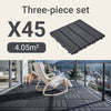 Sobuy SDA14-HG Set van 15 terrastegels voor buiten, vloerbedekking, kliksysteem voor balkon en terras, antislip, waterdicht, grijs, 30,5 x 30,5 x 2 cm